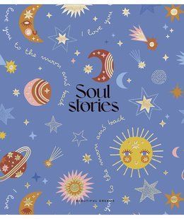 Тетрадь общая Soul stories А5, 80 листов в клетку, тиснение, Genius