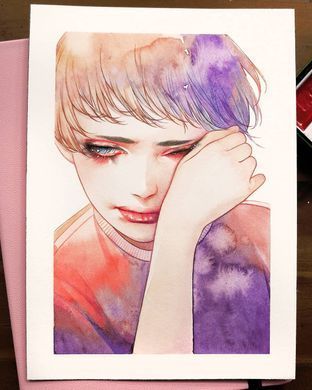 Набір акварелі Gansai Tambi Watercolors 14 кольорів, пензель-резервуар, лінер, пенал, Kuretake