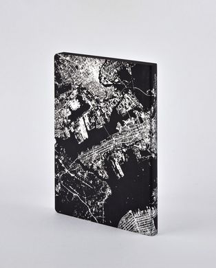 Блокнот Nightflight L Light, NYC Silver, 16,5х22 см, 120 г/м², 88 листов, Nuuna