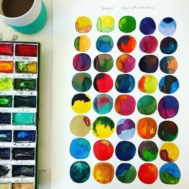 Набір акварелі Gansai Tambi Watercolors 14 кольорів, пензель-резервуар, лінер, пенал, Kuretake