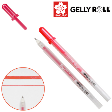 Ручка гелевая, GLAZE 3D-ROLLER, Красный, Sakura