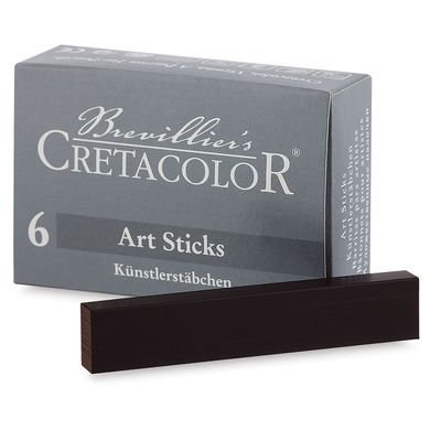 Палочки Сепия сухая темная, 7x14 мм, 6 штук, Cretacolor