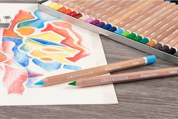 Олівець кольоровий Megacolor, Кадмій жовтий (29107), Cretacolor