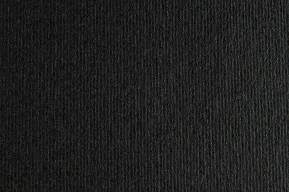 Бумага для дизайна Elle Erre B1, 70x100 см, №15 nero, 220 г/м2, черная, две текстуры, Fabriano