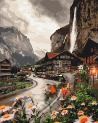 Картина по номерам Городок в Швейцарии, 40x50 см, Brushme