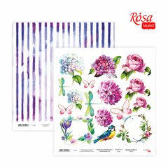 Папір для скрапбукінгу Floral Poem №19,30,48x30,48 см, 200г/м², двосторонній, ROSA TALENT