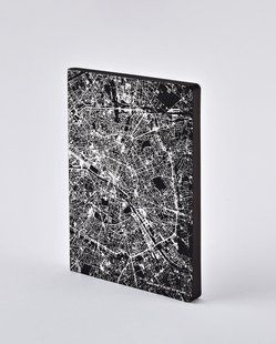 Блокнот Nightflight L Light, Paris Silver, 16,5х22 см, 120 г/м&sup2;, 88 листов, Nuuna