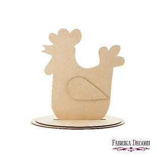 Заготовка для декорування Півень №239, 10х25х26 см, МДФ, Fabrika Decoru