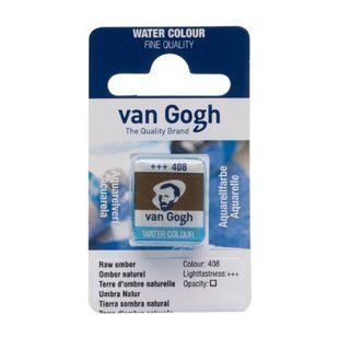 Краска акварельная Van Gogh (408), Умбра натуральная, кювета, Royal Talens