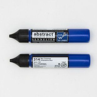 Линер акриловый Abstract 3D, 27 мл, Ультрамарин синий, Sennelier
