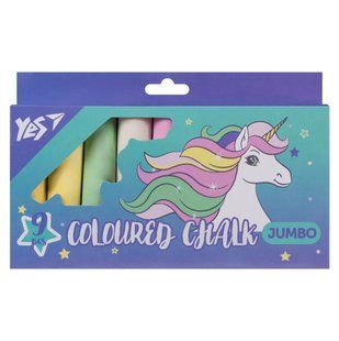 Крейда кольорова Glamour JUMBO, кругла, 9 штук, Yes