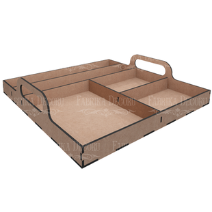 Мікс бокс-Піднос на 5 комірок, 7х30x30 см, МДФ, Fabrika Decoru