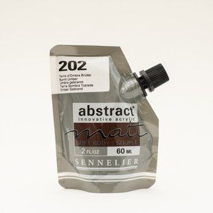 Фарба акрилова Sennelier Abstract, Умбра палена №202, 60 мл, дой-пак, матова