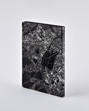 Блокнот Nightflight L Light, Paris Silver, 16,5х22 см, 120 г/м², 88 листов, Nuuna