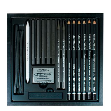 Набір олівців для рисунку Black Box, дерев'яна коробка, 20 штук, Cretacolor