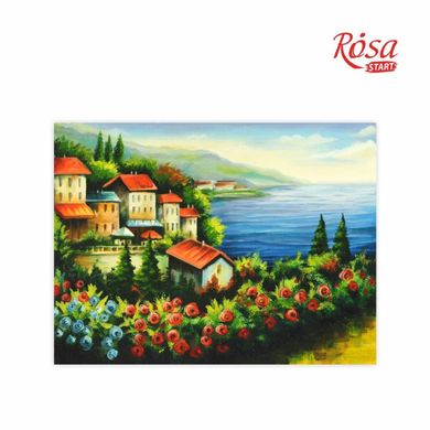 Холст на картоне с контуром, Морские пейзажи № 2, 30x40 см, хлопок, акрил, Rosa START