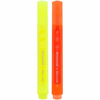 Набор маркеров Highlighter Yellow/Orange 2 цв, Bruynzeel