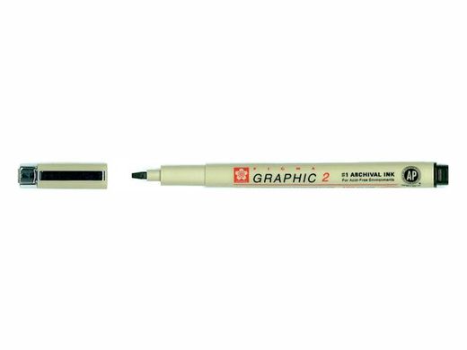 Лайнер-маркер PIGMA GRAPHIC 2 мм, Чорний, Sakura