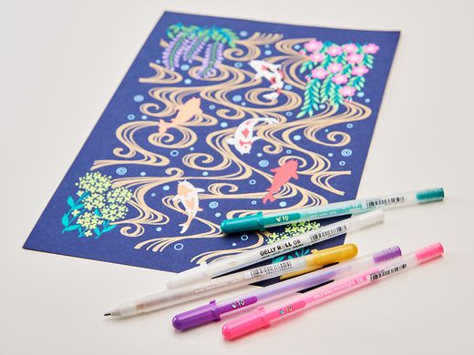 Ручка гелева MOONLIGHT Gelly Roll, Синя, Sakura