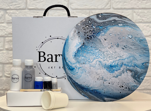 Набір Fluid Art Box Сапфір, 30 см, квадрат, Barva