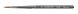 Кисть колонок Tintoretto 1345, №2, круглая, металлическая ручка 1345.2 фото 1 с 2