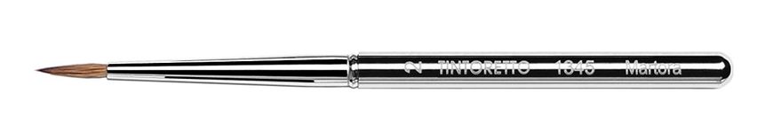 Кисть колонок Tintoretto 1345, №2, круглая, металлическая ручка