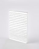Блокнот Graphic L Light, Lines by Myriam Beltz, 16,5х22 см, 120 г/м&sup2;, 88 аркушів, Nuuna