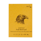 Альбом-склейка для ескизов Smiltainis А5, 90 г/м2, 60 листов, коричневый, Authentic
