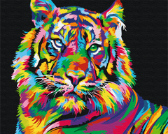 Картина по номерам Тигр поп арт, 40х50 см, Brushme
