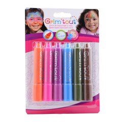 Набор карандашей для грима Цвет радуги, 6 шт, GrimTout