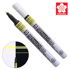 Маркер Pen-Touch Желтый, флуоресцентный, тонкий (FINE) 1мм, Sakura
