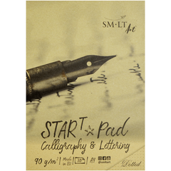 Альбом-склейка для каліграфії та леттерингу Start T А4, 90 г/м2, 30 аркушів, в крапку, Smiltainis