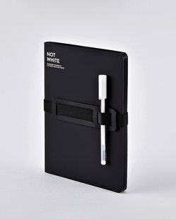 Блокнот Not White L Light, Black, 16,5х22 см, 120 г/м&sup2;, 88 листов, Nuuna