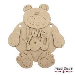 Заготовка для декорирования Love you 1 №129, 23,5х28 см, МДФ, Fabrika Decoru