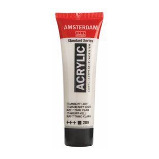 Краска акриловая AMSTERDAM, (289) Титановый буфф светлый, 120 мл, Royal Talens