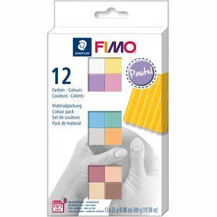 Набір пластики Pastel Colours, 12x25 г, Fimo