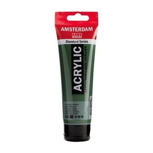 Краска акриловая AMSTERDAM, (622) Оливковый зеленый темный, 120 мл, Royal Talens