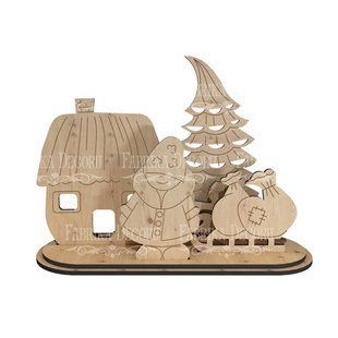 Заготовка для декорирования Зимние подарки №351, 7,5х14,5х21 см, МДФ, Fabrika Decoru
