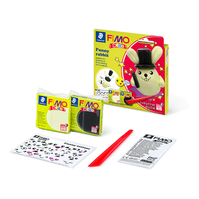 Набір Fimo Kids Зайчик, 2 кольори х 42 г, Fimo