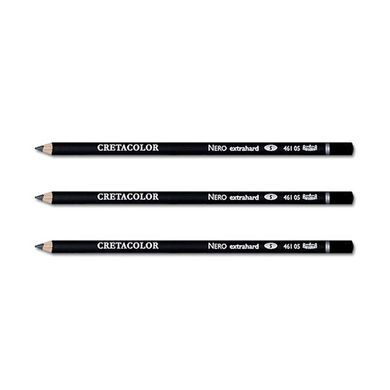 Набір олівців для рисунку, Неро дуже твердий, 3 штуки, Cretacolor