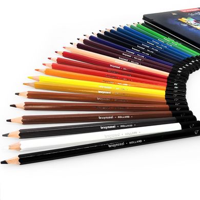 Набор цветных карандашей Темный Teen, 24 штуки, Bruynzeel