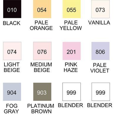 Набор маркеров ZIG Clean Color real brush colors B, 12 штук, Kuretake