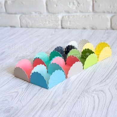 Набір картонних заготовок для пакування подарунків №010, Dark beige-pink, 3х5,5 см, 6 штук, Fabrika Decoru