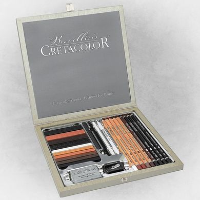 Набор карандашей для рисунка Passion Box, деревянная коробка, 25 штук, Cretacolor