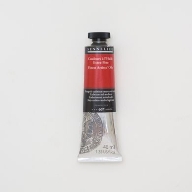 Масляная краска Sennelier, 40 мл, профессиональная, S6, кадмий красный средний, Cadmium red medium