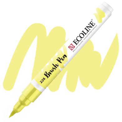 Кисть-ручка Ecoline Brushpen (226), Пастельный желтый, Royal Talens