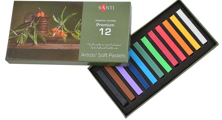 Набір сухої пастелі Santi, 12 кольорів