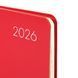 Щотижневик датований 2026, 10х17 см, 128 сторінок, червоний, м'який, Glory, Leo Planner 5056574456854 зображення 2 з 10