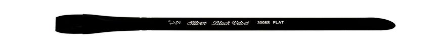Пензель Silver Brush Black Velvet 3008S білка+синтетика плоская №1/2